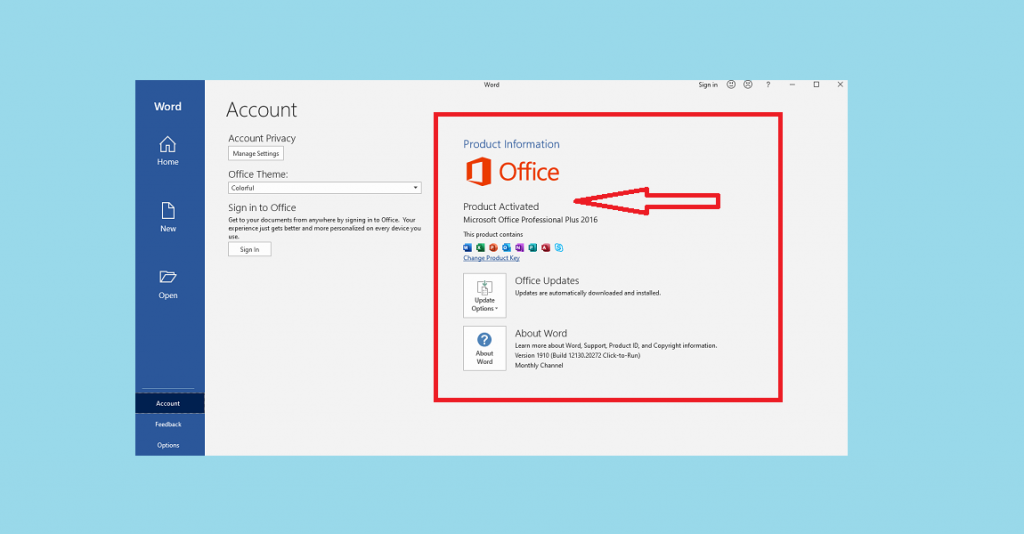 how to activate microsoft office 2016 free